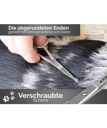 Exclusive Curved Fur & Dog Hair Scissors (11.5 cm) - Precision Grooming Tools for Pets - Buy Online on GoSupps.com