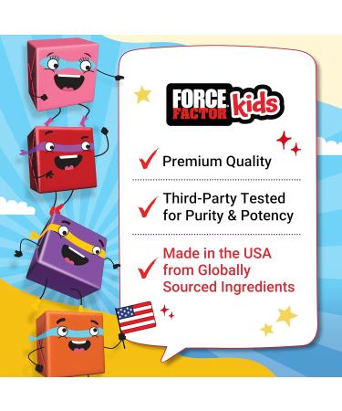 FORCE FACTOR Kids Immune Health Super Chews Kids Immune Support Supplement with Vitamin D for Kids Elderberry Vitamin C & Zinc 2-Month Supply Non-GMO Apple Berry Flavor 60 Soft Chews Immunity - Buy Online on GoSupps.com