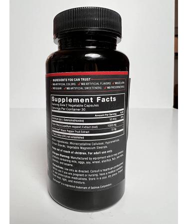 Black Maca Root Vitality Supplement for Men - 1000mg 60 Capsules - Natural Maca Negra Extract - Superior Absorption and Power - Force Factor Fundamentals Series - Buy Online on GoSupps.com