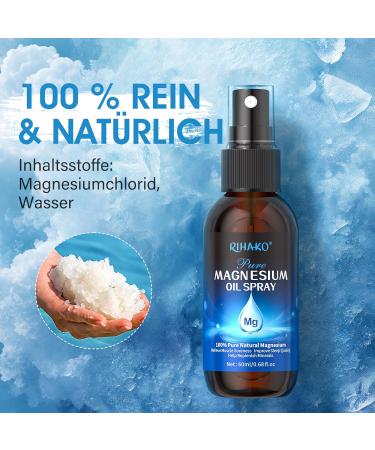 Pure Magnesium Oil Spray 100 Organic Magnesium Oil for Feet Effective in Relieving Muscles Pure Natural Topical Magnesium Spray Easy to Use 60ml - Buy Online on GoSupps.com