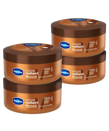 Vaseline Intensive Care Body Butter body cream for dry skin relief Cocoa moisturizer for dry skin to heal and reveal its natural glow 227 g (Pack of 4)