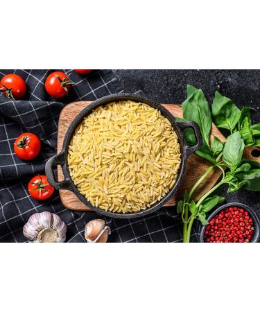 Organic Orzo (Risoni) - Certified Organic Non-GMO Vegan No Additives No Preservatives Resealable Bag by Thames Organic 1kg - Buy Online on GoSupps.com