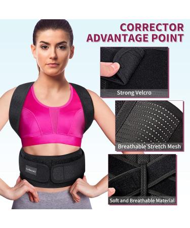 Posture Corrector for Men & Women | Back Brace & Lumbar Support for Improved Posture & Pain Relief (L - Buy Online on GoSupps.com