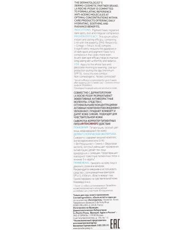 La Roche-Posay Pigmentclar Dark Spot Corrector Serum - Reduce Age Spots & Even Skin Tone â€“ 1 Fl Oz - Buy Online on GoSupps.com