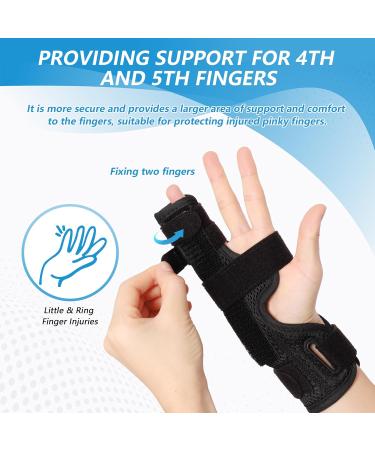 Joingood Finger Rail Splint for Small Fingers | Wrist Support for 4th & 5th Fingers | Left & Right Hand | S/M Size for Tendonitis & Fractures - Buy Online on GoSupps.com