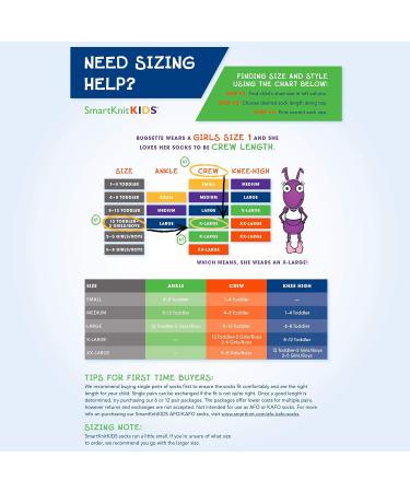 SmartKnitKIDS Compresso-T Deep Pressure Sensory Compression Undershirt and Seamless Sensory-Friendly Sensitivity Socks - White/Medium Black/Large - Buy Online on GoSupps.com