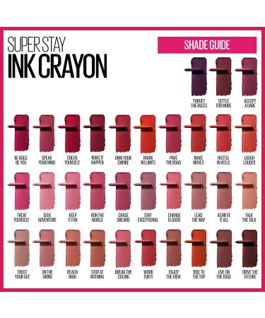 Maybelline Super Stay Ink Crayon Matte Lipstick - Break The Ceiling (Pack of 2) | Longwear Makeup 0.04 oz Each | International Shipping Available - Buy Online on GoSupps.com
