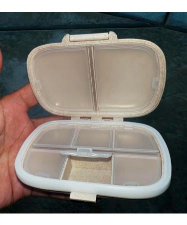 Travel Pill Organizer Case - Beige | Organize Your Medications On-the-Go | International Shipping Available - Buy Online on GoSupps.com