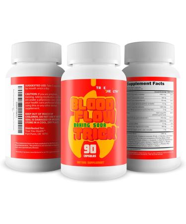 Baking Soda Trick for Men - Our Best Blood Flow Pills - Male Circulation Supplement for Advanced Blood Flow Care - Natural Circulation Supplements - Blood Circulation Supplements for Men - Buy Online on GoSupps.com