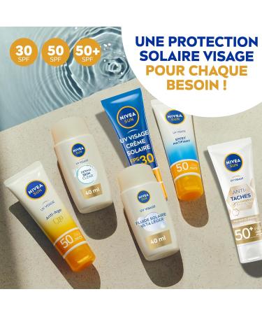 NIVEA SUN Essentials UV FACE Sunscreen SPF 30 (1 x 50 ml) Moisturizing sun protection Anti UVA/UVB sunscreen for all skin types - Buy Online on GoSupps.com