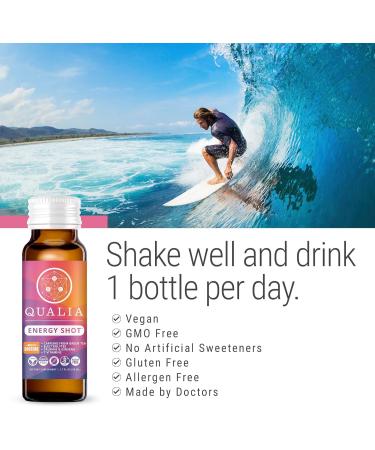 Qualia Energy Shot | Naturopathic Doctor-Formulated Energy Boost with Ginseng & B Vitamins | No Artificial Ingredients | Enhance Focus & Combat Brain Fog - Buy Online on GoSupps.com