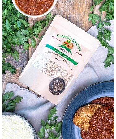 Cooper's Crumbs Gluten Free Low Carb Bread Crumb Alternative - High Protein, Vegan, Kosher, Paleo, Keto (Savory Italian Blend) - Buy Online on GoSupps.com