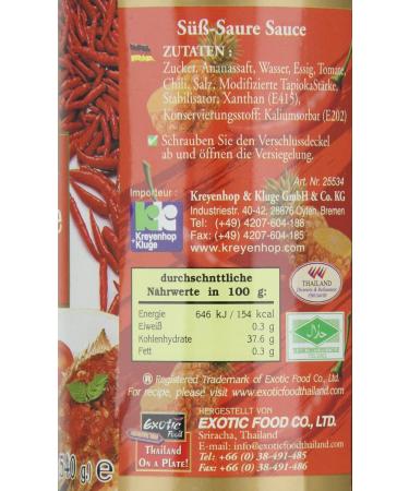 Buy Exotic Sweet and Sour Sauce - 455ml PET Bottle (Pack of 2) | International Shipping - Buy Online on GoSupps.com