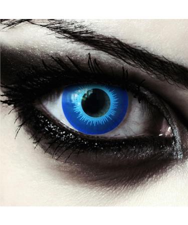 Design lenses ice-blue colored contact lenses Halloween White hiker costume contact lenses colored 1 pair (2 pieces) soft elves color lenses without strength blue elf "