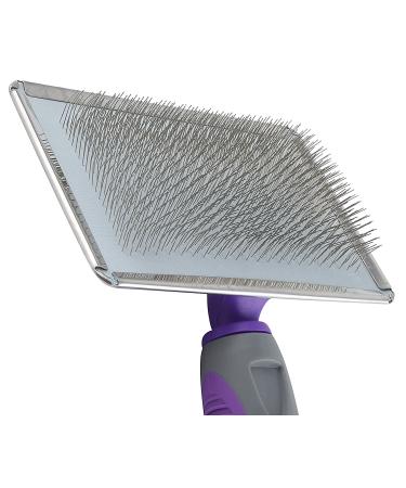 Double Sided Flexible Slicker Brush for Dogs and Cats - Removes Loose Hair, Tangles, and Knots - Contours to Your Pet's Skin - Buy Online on GoSupps.com