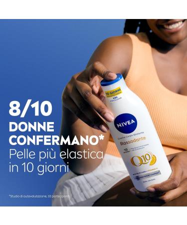  NIVEA NIVEA Q10 Firming Moisturizing Body Cream 400ml Body Firming Cream with Coenzyme Q10 Pure and Vitamin C 72H Moisturizing Body Cream for Normal Skin for More Toned Skin and - Buy Online on GoSupps.com