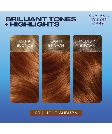 Clairol Nice'n Easy Cr me Natural Light Auburn Hair Dye - Oil Infused | Packaging May Vary - 1 Count - Buy Online on GoSupps.com