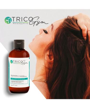 Tricogym Instant Reconditioning Detangling Hair Balm 200ml - Patented formula with melatogymine 96% natural ingredients no parabens sls/sles free - 100% recyclable pack - Buy Online on GoSupps.com