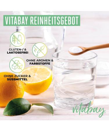 Vitabay Vitamin C Powder 1000 mg - 250g Vegan Ascorbic Acid Supplement for Optimal Health - Buy Online on GoSupps.com