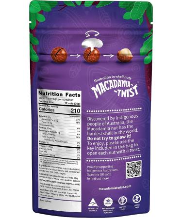 Premium Australian Macadamia Nuts in Shell - 8 Oz Vanilla Dry Roasted with Key Device for Easy Opening - Buy Online on GoSupps.com