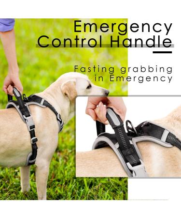Thinkpet Anti-Zug Dog Harness with Handle | Adjustable Reflective Breathable No-Choke Design | Small Black (1 Pack) - International Shipping Available - Buy Online on GoSupps.com