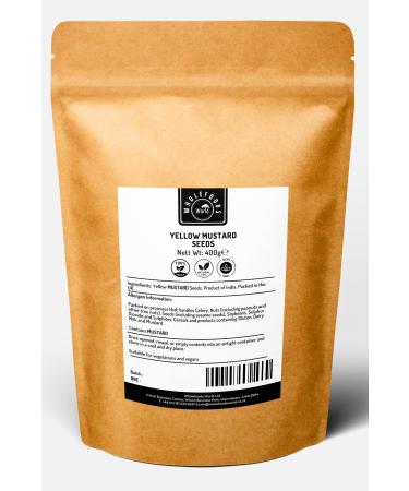 Yellow Mustard Seeds | Premium Quality | 400g - Buy Online on GoSupps.com
