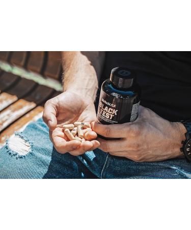BioTechUSA Black Test Dietary supplement capsules designed for men with arginine amino acid plant extracts vitamins and minerals 90 mega capsules - Buy Online on GoSupps.com