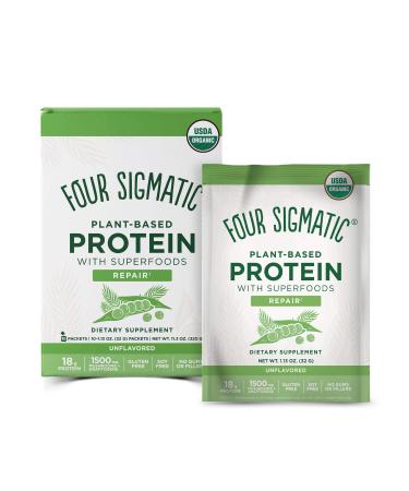 Four Sigmatic Plant-Based Protein with Superfoods Unflavored 10 Packets 1.13 oz (32 g) Each