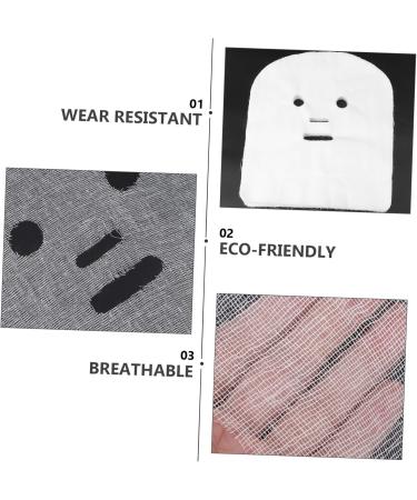 WOONEKY Lot De 100 Masques De Beaut En Coton Pr -d coup s Doux Et Respirants Taille Standard Visage Et Salon De Beaut Usage Professionnel Et Personnel - Buy Online on GoSupps.com