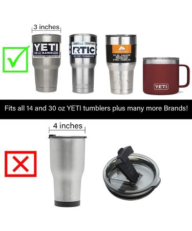 Replacement Lid Seals for 14 or 30 oz Stainless Steel Tumblers - YETI, RTIC, Ozark Trail, SIC, North - Set of 2 - Buy Online on GoSupps.com