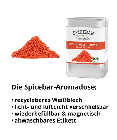 Buy Organic Sweet Paprika Powder from Spain - Spicebar 80g - Premium Ground Paprika in Professional Shaker - Buy Online on GoSupps.com