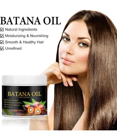 Batana Oil Organic Batana Oil for Hair Growth Hair Butter with 100% Pure Raw Batana Oil Natural Hair Growth Oil Effective Against Regional Alopecia Soothe Scalp - Buy Online on GoSupps.com