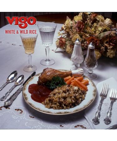 Vigo Authentic Long Grain White & Wild Rice 8oz - Pack of 12 | Savory No Fat | White & Wild Rice Blend - Buy Online on GoSupps.com