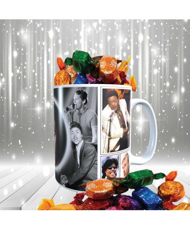 Rock n Roll Greats of The 50s & 60s Celebrity Music Icon Mug with Choice of Sweets Gift - Buy Online on GoSupps.com