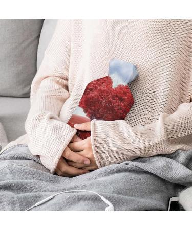 Red Love Tree Hot Water Bottle with Plush Cover - Hand Warmer for Adults & Kids | 26.5x15.3 cm - International Shipping - Buy Online on GoSupps.com