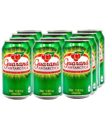Guaran Antarctica, The Brazilian Original Guaran Soda, Regular, 11.83 fl oz (Pack of 12)