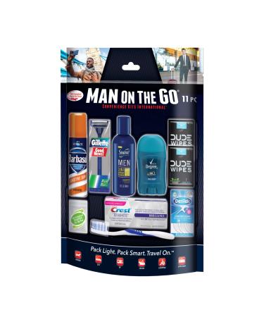 Convenience Kits International Mens 11 Piece Kit with Oral Care and Grooming Essentials, Featuring: Travel Size Products Men's Kit - Buy Online on GoSupps.com