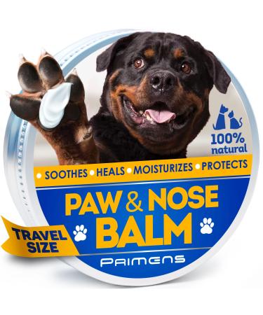 0,5 Oz Natural Dog Paw Balm, Dog Paw Protection for Hot Pavement, Dog Paw Wax for Dry Paws & Nose, Canine Paw Moisturizer for Cracked Paws, Cream Butter for Cat, Dogs Paw Protectors, Paw Pad Lotion 0.5 oz