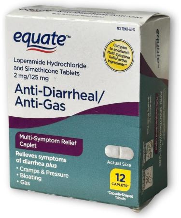 FUSION SHOP STORE Smart choices meaningful life! Anti Diarrheal Tablets- with Loperamide 2mg & Simethicone 125mg 12 Count (Pack of 1) - Buy Online on GoSupps.com