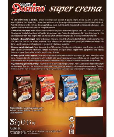 Domino coffee - Discovery pack - 4 x 36 Senseo compatible pods - Classic Mild Strong and Deco - Buy Online on GoSupps.com