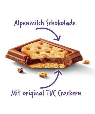 Milka Alpine Milk Chocolate & TUC Crackers - 18 x 87g | Delicate Chocolate & Salted Crackers Bundle - Buy Online on GoSupps.com