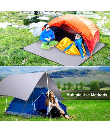 SCOCANOPY Waterproof Camping Tarp 95x142 Gray - Lightweight and Compact - Buy Online on GoSupps.com