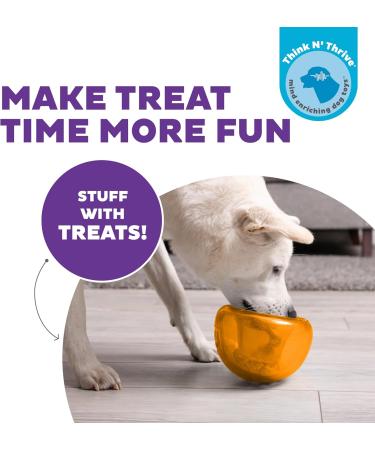 Outward Hound Planet Dog Orbee-Tuff Snoop - Interactive Snack Ball Toy for Dogs - Large Orange - Ideal for International Shipping - Buy Online on GoSupps.com
