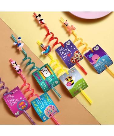 24 Mouse Straws with 2 Cleaning Brush 6 Designs Great for Mickey Theme Birthday as Party Favors and Party Supplies - Buy Online on GoSupps.com