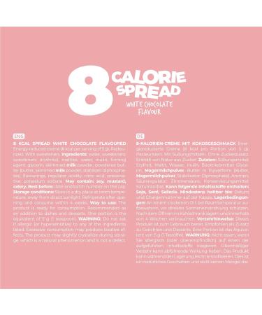 Kalorii Spread White Chocolate Flavour 300g - Low Calorie, Low Fat, No Added Sugar, Keto-Friendly, Vegetarian Sweet Snack - Buy Online on GoSupps.com