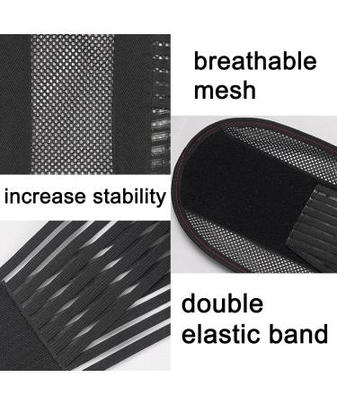 ZWEBY Adjustable Light Back Bandage with Support Plates - Breathable Mesh for Lower Back Pain Relief - Durable Double Lumbar Pads - Black - Buy Online on GoSupps.com