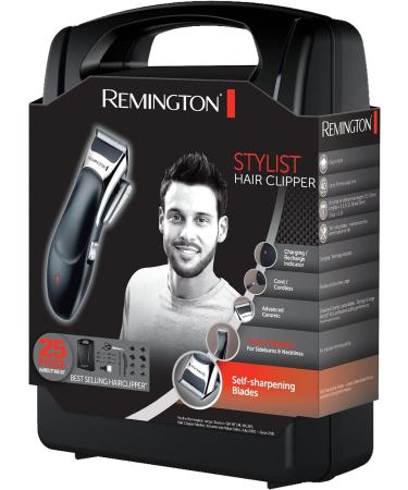 Remington Stylist Cordless Hair Clippers with 8 Comb Lengths and Detail Trimmer - 25 Piece Grooming Kit - Buy Online on GoSupps.com