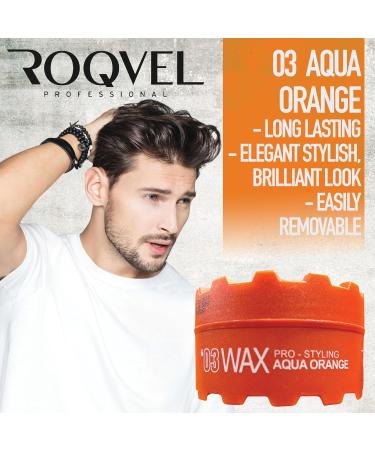 ROQVEL PROFESSIONAL Aqua Hair Styling Wax 03 Orange 150ml - Buy Online on GoSupps.com