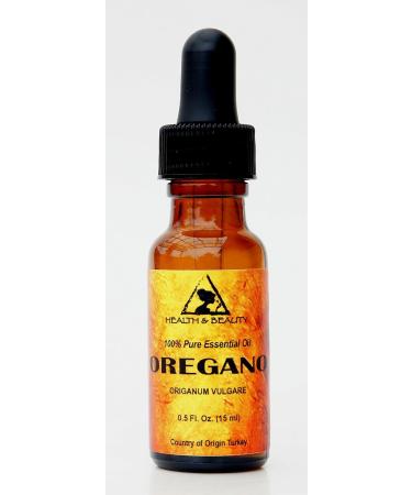 Oregano Essential Oil Origanum Aromatherapy Therapeutic Grade 100% Pure Natural 0.5 oz 15 ml with Glass Dropper - Buy Online on GoSupps.com