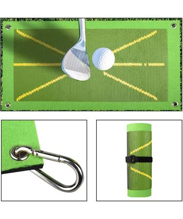 Portable Golf Training Mat for Swing Detection and Practice - Improve Your Swing Path and Hitting Posture with this Golf Aid Equipment - Indoor/Outdoor Use - Buy Online on GoSupps.com